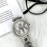 Reloj MK mujer plateado cristales