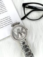 Reloj MK mujer plateado cristales