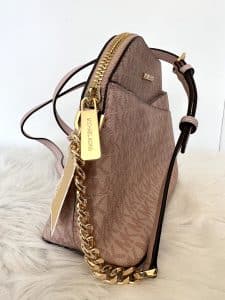Crossbody Mk monograma rosada - Imagen 3