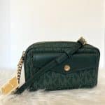 Crossbody MK monograma verde
