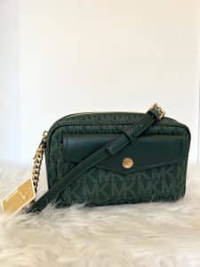 Crossbody MK monograma verde