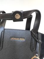 Tote MK negra aplicación terciopelo - Imagen 3