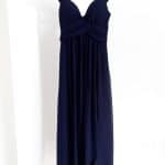 Vestido azul copa largo