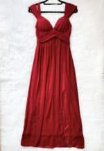Vestido rojo copa largo