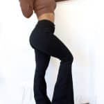 Jeans flare Paradise negro liso