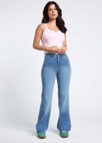 Jeans Paradise wide leg celeste