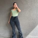 Jeans Paradise flare grafito