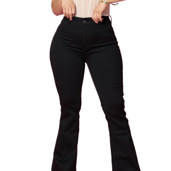 Jeans flare negro básico V