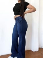 Jeans premium wide leg azul - Imagen 2