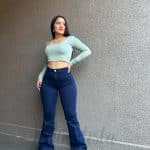 Jeans Paradise flare azul oscuro