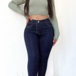 Jeans premium azul oscuro costuras 1