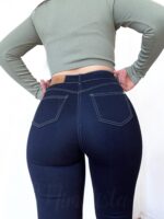 Jeans premium azul oscuro costuras 1 - Imagen 2