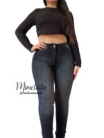 Jeans Paradise skinny negro focalizado