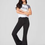 Jeans Paradise flare negro tachas