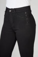 Jeans Paradise flare negro tachas - Imagen 2