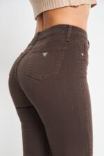 Jeans Paradise wide leg café bolsillos - Imagen 4
