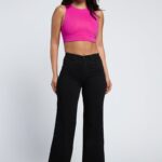 Jeans Paradise wide leg negro