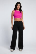 Jeans Paradise wide leg negro