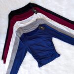 Polera recogida cuello bote