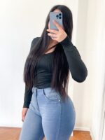 Jeans Paradise flare celeste liso - Imagen 3